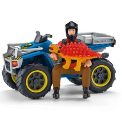 Flucht auf Quad vor Velociraptor