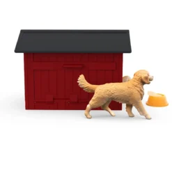 Hundehütte mit Goldenretrievern