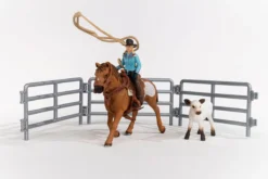 Team Roping mit Cowgirl