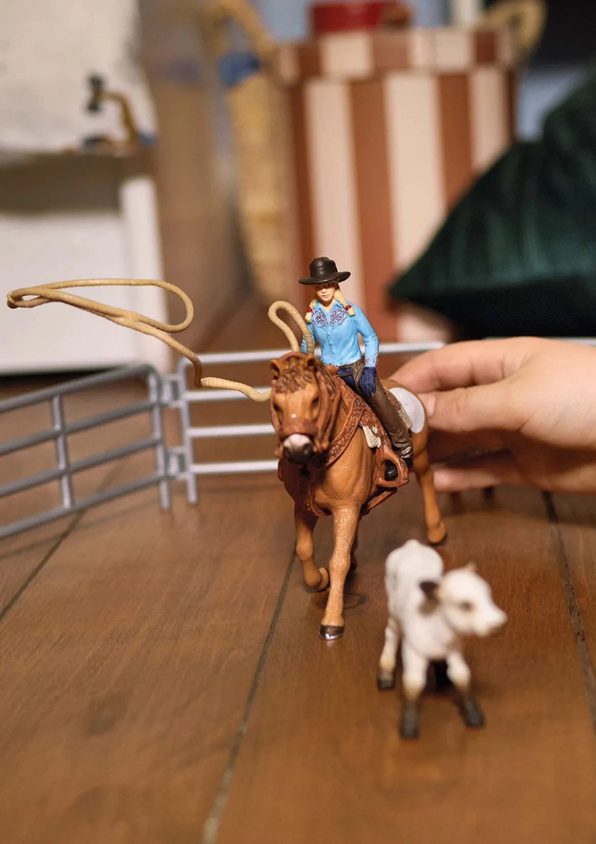 Team Roping mit Cowgirl