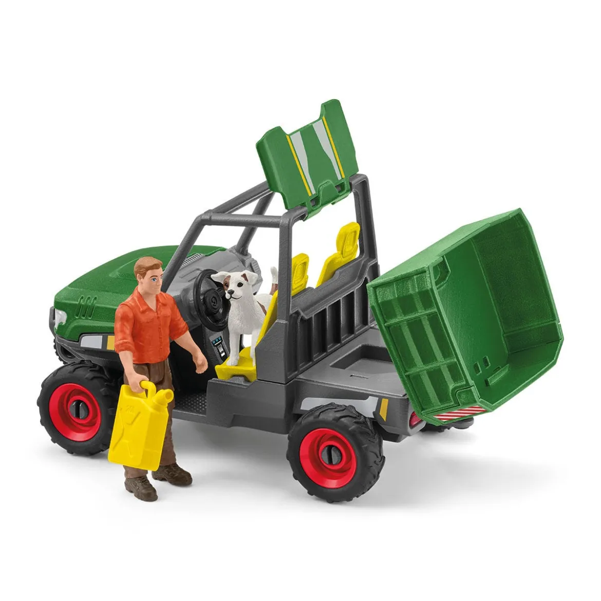 Waldbauer mit Fahrzeug